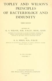 Cover of: Topley and Wilson's Principles of bacteriology and immunity