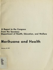 Cover of: Marihuana and health