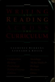 Cover of: Writing and Reading Across the Curriculum