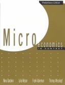 Cover of: Microeconomics in context