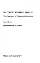 Cover of: Maternity rights in Britain