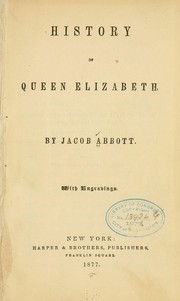 Cover of: Elizabeth I