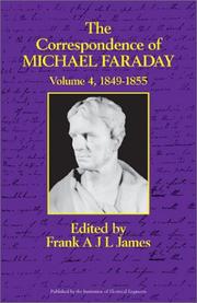 Cover of: The correspondence of Michael Faraday