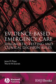 Cover of: Evidence-based emergency care