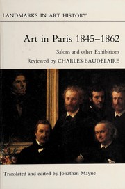 Cover of: Art in Paris, 1845-1862: salons and other exhibitions