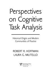 Cover of: Perspectives on cognitive task analysis
