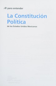 Cover of: Constitución política (1917)