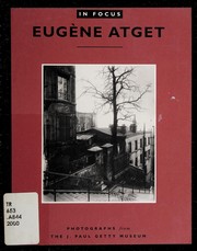 Cover of: Eugène Atget