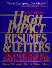 Cover of: High Impact Resumes & Letters