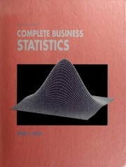 Cover of: Complete business statistics