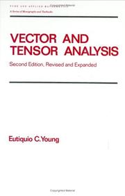 Cover of: Vector and tensor analysis