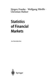 Cover of: Statistics of financial markets