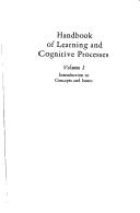 Cover of: Handbook of learning and cognitive processes