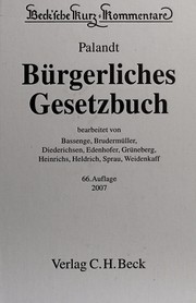Cover of: Bürgerliches Gesetzbuch