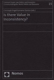 Cover of: Is there value in inconsistency?