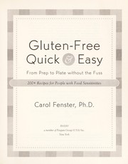 Cover of: Gluten-free quick & easy