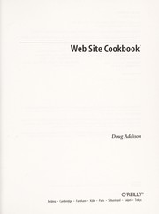 Cover of: Web Site Cookbook