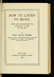 Cover of: How to listen to music