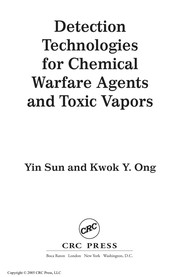 Cover of: Detection technologies for chemical warfare agents and toxic vapors