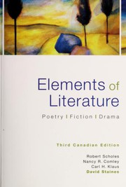 Cover of: Elements of Literature - Third Canadian Edition