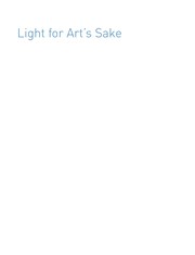Cover of: Light for art's sake