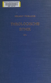 Cover of: Theologische Ethik