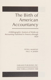 Cover of: The birth of American accountancy