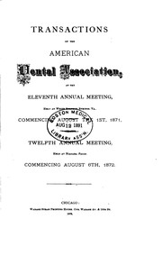 Cover of: Transactions of the American Dental Association at Its ... Annual Session