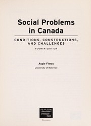 Cover of: Social problems in Canada