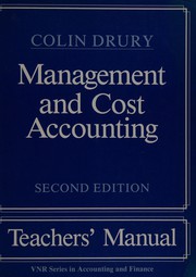 Cover of: Management and cost accounting