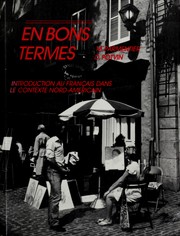 Cover of: En bons termes