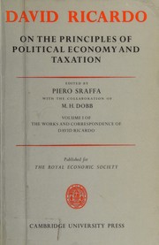 Cover of: The works and correspondence of David Ricardo