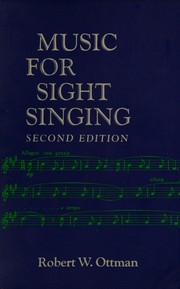 Cover of: Music for Sight Singing
