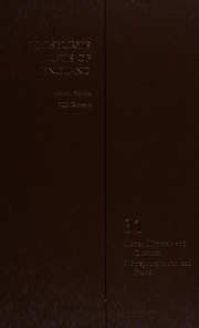 Cover of: Halsbury's laws of England