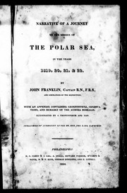 Cover of: Narrative of a journey to the shores of the Polar Sea, in the years 1819, 20, 21, and 22