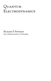 Cover of: Quantum electrodynamics: a lecture note and reprint volume