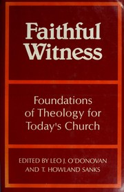 Cover of: Faithful witness