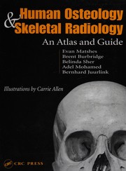 Cover of: Human Osteology and Skeletal Radiology