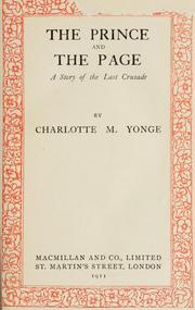 Cover of: The Prince and the Page: a story of the last crusade