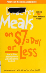 Cover of: Diabetes meals on $7 a day-- or less