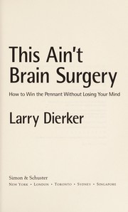Cover of: This Ain't Brain Surgery