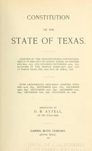 Cover of: Constitution (1876)