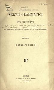 Cover of: In Vergilii carmina commentarii