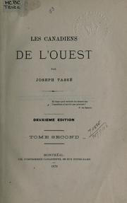 Cover of: Les Canadiens de l'Ouest