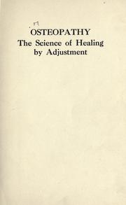 Cover of: Osteopathy