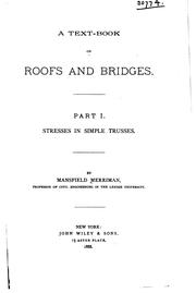 Cover of: A Text-book on Roofs and Bridges