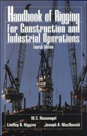 Cover of: Handbook of rigging for construction and industrial operations