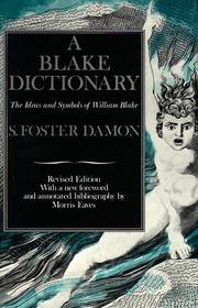Cover of: A Blake dictionary