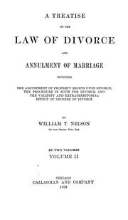 Cover of: Treatise on the law of divorce and annulment