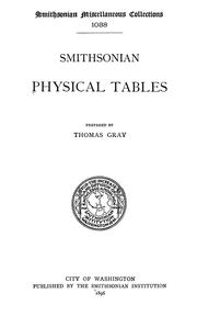 Cover of: Smithsonian physical tables